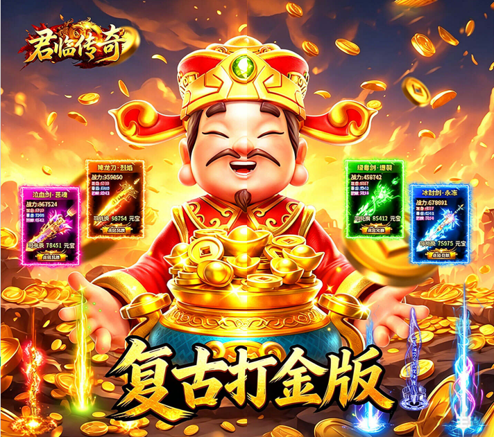 传奇手游《君临传奇（176复古打金元宝服）》火爆开启！——1 折手游平台有哪些