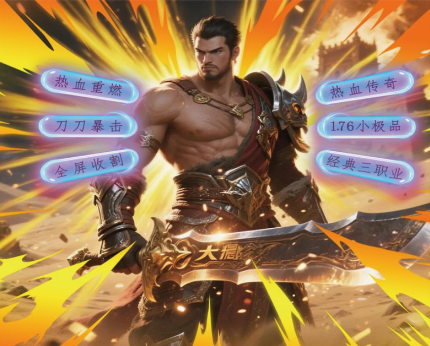 热血传奇手游巨作《血与沙OL（0.1折三职业通天券霸业）》惊喜来袭！——折扣手游app大全