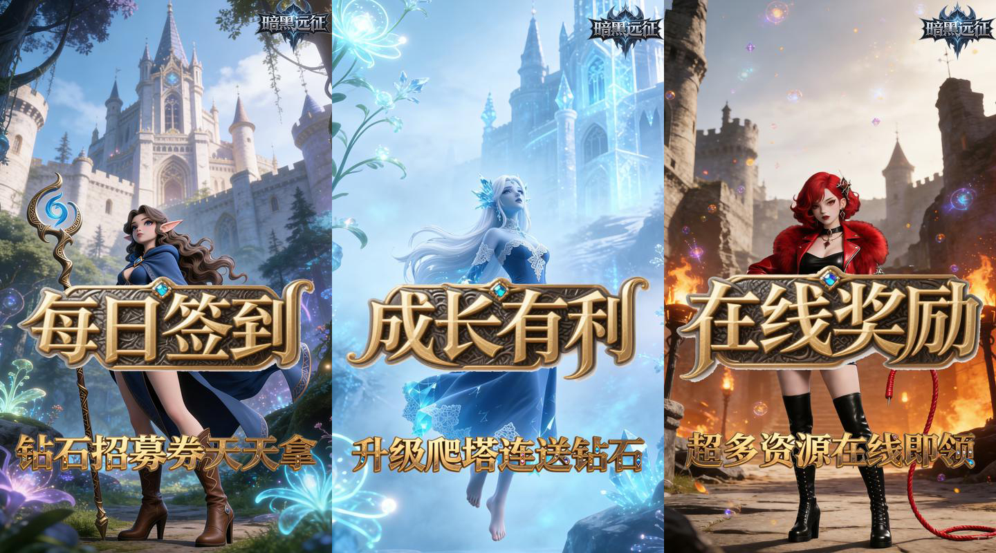 卡牌RPG魔幻手游《暗黑远征（0.05折无尽远征）》超多资源在线即领！——折扣手游app大全