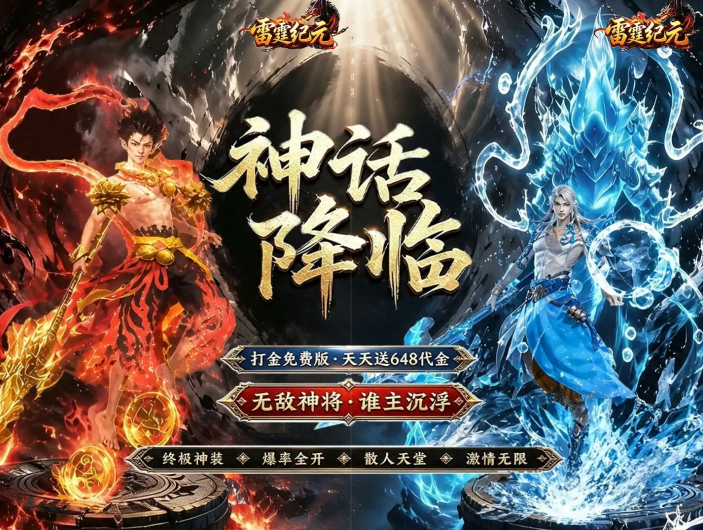 传奇手游《雷霆纪元（1折免费版）》福利满满！——折扣手游平台