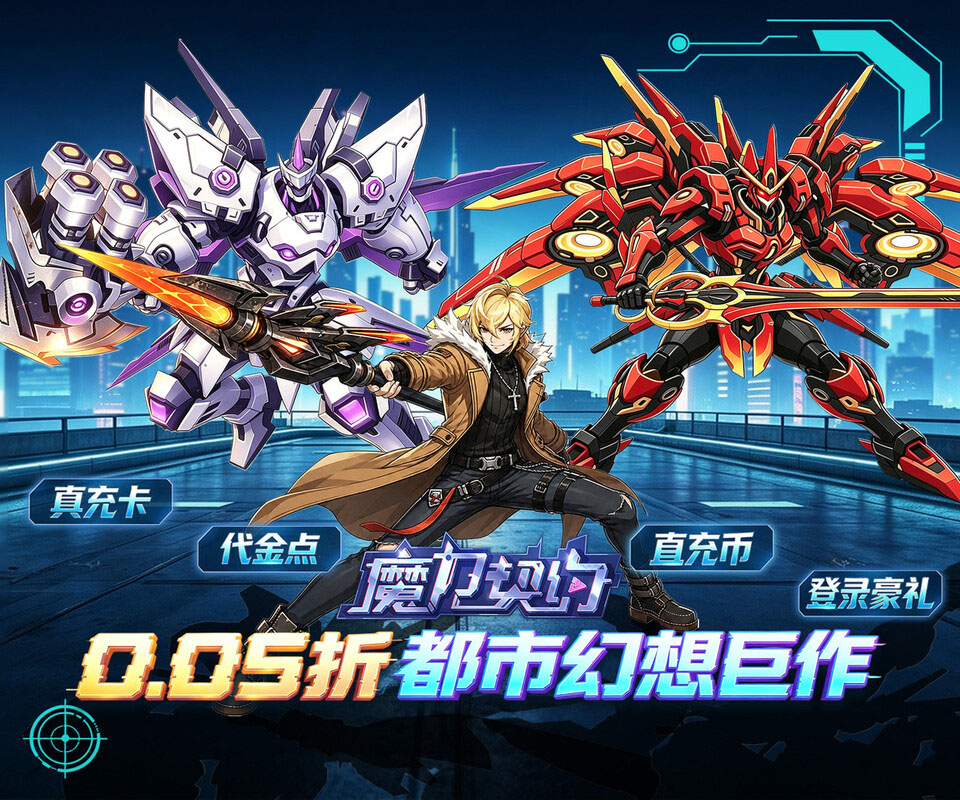 未来都市幻想巨作《魔力契约（0.05折异能传奇）》全场低至0.05折！——超低手游折扣充值
