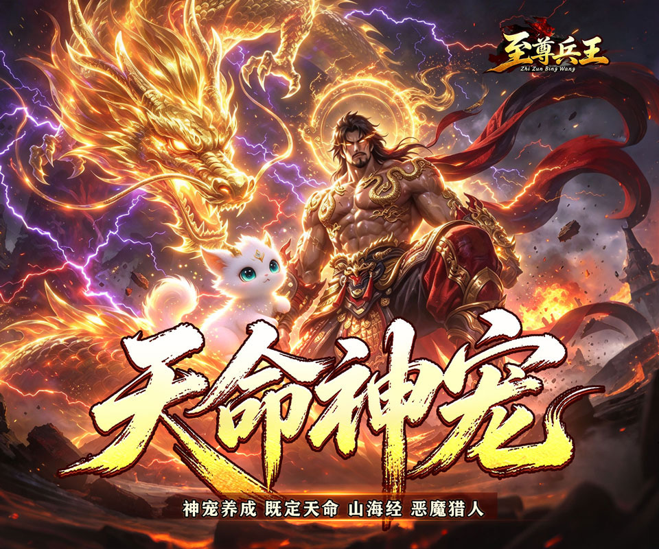 1.85 宠物专属服传奇手游《至尊兵王（天命神宠绿色版）》开启 9 大世界大陆大战——0.05 折手游平台