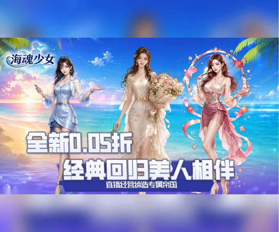 模拟人生经营类游戏《海魂少女》全新0.05折版本重磅来袭！——0.1 折手游平台