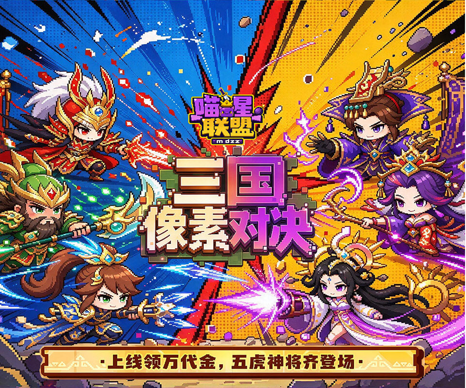 街机风挂机策略手游《喵星联盟（0.1折1w免费版）》上线领取海量挂机奖励——折扣手游平台推荐